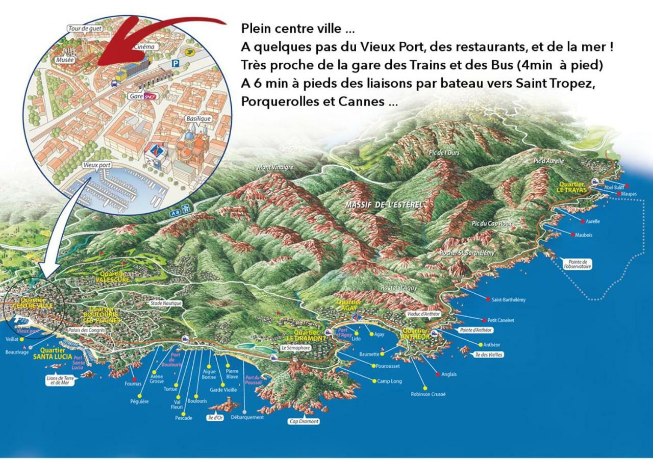 Studio Liberte Plein Centre Saint-Raphael  Luaran gambar